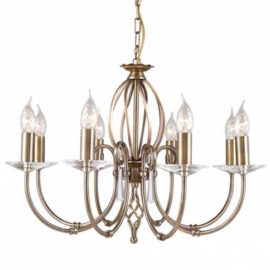 Люстра Elstead Lighting AG8 AGED BRASS AEGEAN