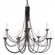 Люстра CARISBROOKE Elstead Lighting CB12 BLACK