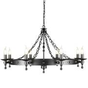 Люстра WARWICK Elstead Lighting WR8 GRAPHITE