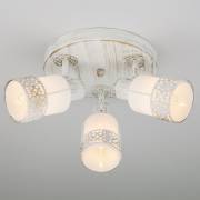 Спот Silvia Eurosvet 20026/3 белый с золотом