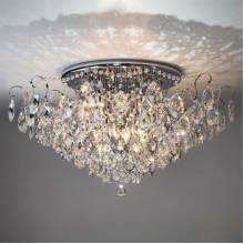 Люстра Crystal Eurosvet 10081/12 хром/прозрачный хрусталь Strotskis
