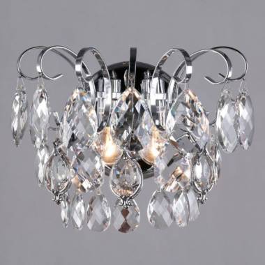 Бра Eurosvet 10081/2 хром/прозрачный хрусталь Strotskis Crystal