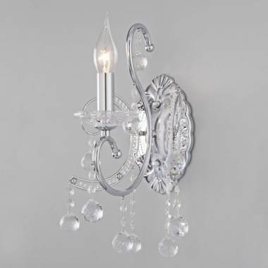 Бра Eurosvet(Collana) 10096/1 хром/прозрачный хрусталь Strotskis