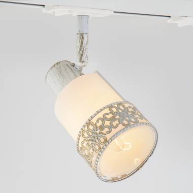 Светильник для однофазной шины Eurosvet(Silvia) 20075/1 белый с золотом