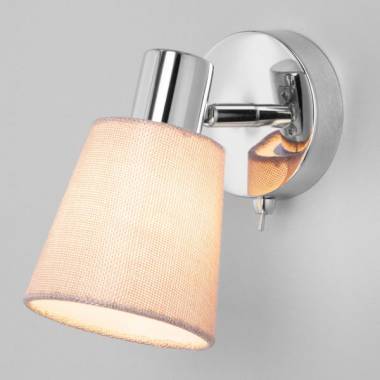 Спот Eurosvet(Culver) 20080/1 хром/бежевый