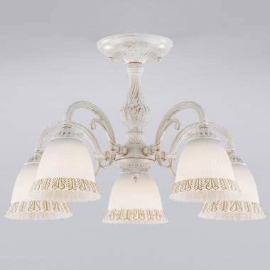 Люстра Eurosvet(Campina) 60107/5 белый с золотом