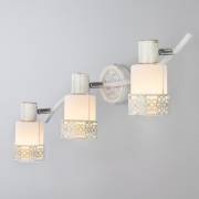 Спот Silvia Eurosvet 20025/3 белый с золотом/ хром