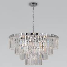 Люстра Elegante Eurosvet 10130/10 хром/прозрачный хрусталь Strotskis