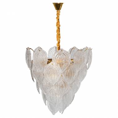 Люстра Garda Decor(Textured Glass Chandelier Petal) 92EL-YG18498-10P