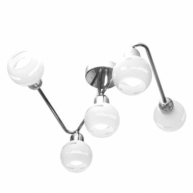 Люстра IDLamp 361/5A-Whitechrome