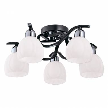 Люстра IDLamp 389/5PF-Blackchrome