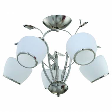 Люстра IDLamp 825/5PF-Whitechrome