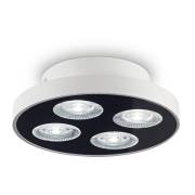 Точечный светильник GARAGE Ideal Lux GARAGE PL4 ROUND BIANCO