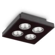 Точечный светильник GARAGE Ideal Lux GARAGE PL4 SQUARE NERO