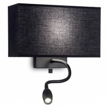 Бра HOTEL Ideal Lux HOTEL AP2 ALL BLACK