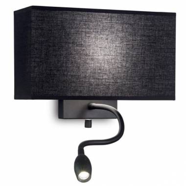 Бра Ideal Lux(HOTEL) HOTEL AP2 ALL BLACK