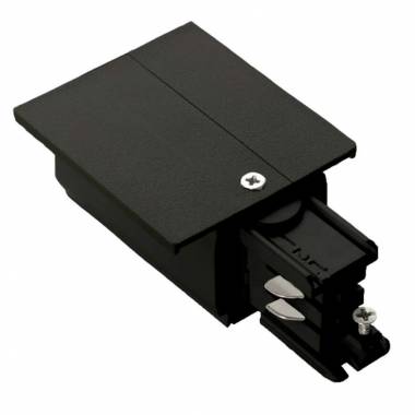 Подвод питания для трехфазной шины Ideal Lux(LINK ) LINK TRIM MAIN CONNECTOR LEFT BLACK