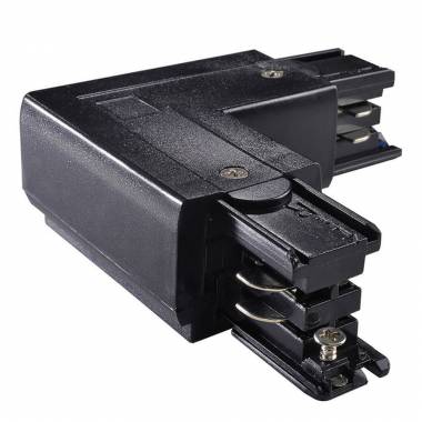Соединитель для трехфазной шины Ideal Lux(LINK) LINK TRIMLESS L-CONNECTOR RIGHT BLACK