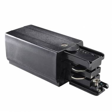 Подвод питания для трехфазной шины Ideal Lux(LINK ) LINK TRIMLESS MAIN CONNECTOR LEFT BLACK
