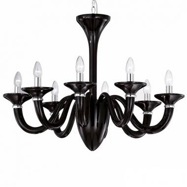 Люстра Ideal Lux WHITE LADY SP8 NERO WHITE LADY