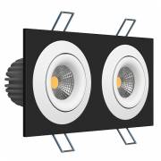 Точечный светильник Round LEDRON LH07SB-R SQ2 Black-White