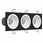 Точечный светильник Round LEDRON LH07H-R SQ3 Black-White 3000K TRIAC