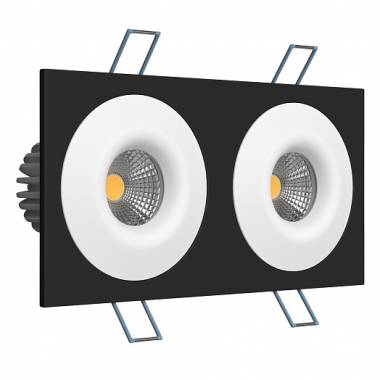 Точечный светильник LEDRON LH07S-R SQ2 Black-White 3000K TRIAC