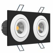 Точечный светильник Round LEDRON LH07SB-R SQ2 Black-White 3000K TRIAC