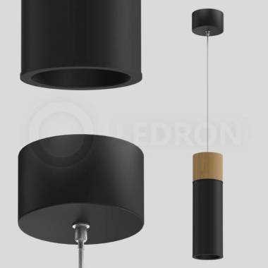 Светильник LEDRON(Wooden) SLC7391/7W-PS Black