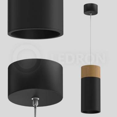 Светильник LEDRON(Wooden) SLC7392 12W-PS Black