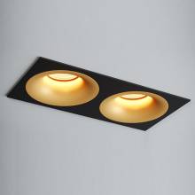Точечный светильник SINGLE Quest Light SINGLE LD gold + Frame 02 black